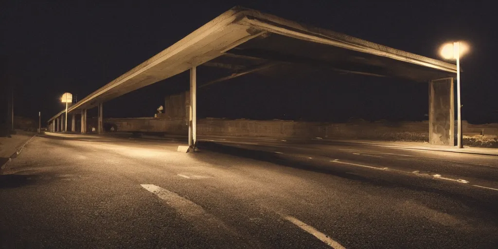 Image similar to a photo of the side of Walter White under a bridge late at night , cinematic,