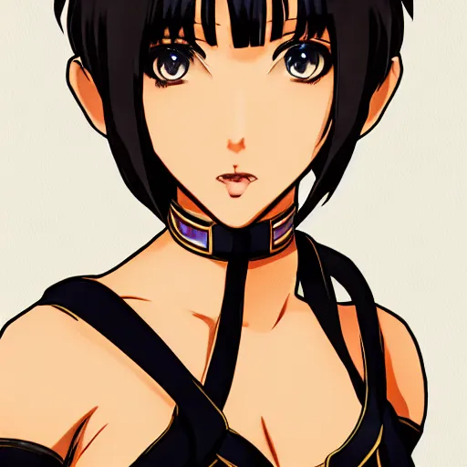 Image similar to Chun-Li with bangs and bob haircut, Anime Key visual, High Resolution, 4k HD, sharp, trending on artstation,