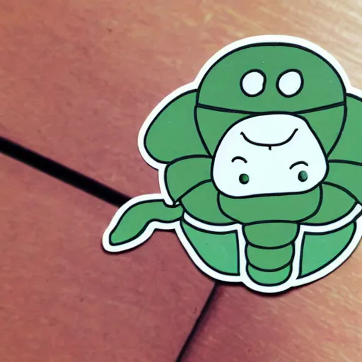 Prompt: cute sentient plant sticker