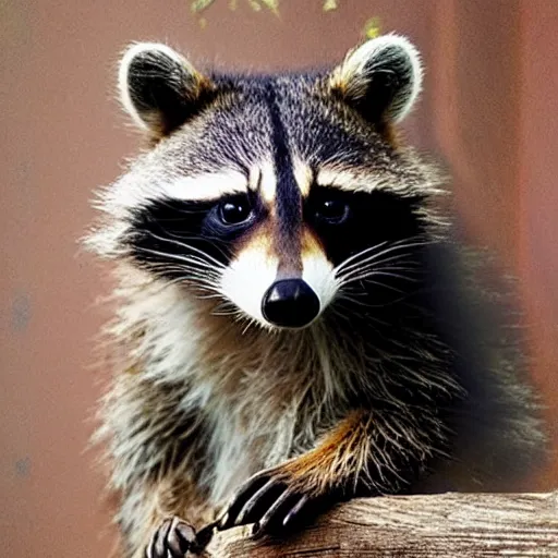 Prompt: A raccoon in jack sparrow style,
