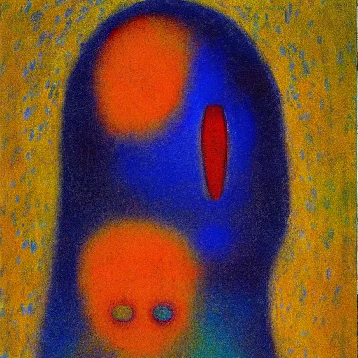 Prompt: !!!pareidolia!!! by Odilon Redon