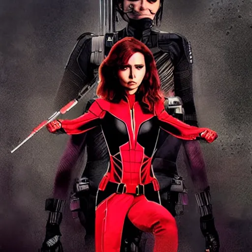 Prompt: Anushka as black widow