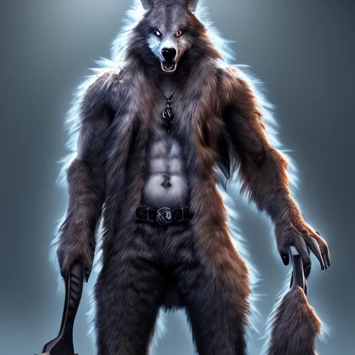 Image similar to cute handsome male werewolf from van helsing unreal engine hyperreallistic render 8k character concept art masterpiece