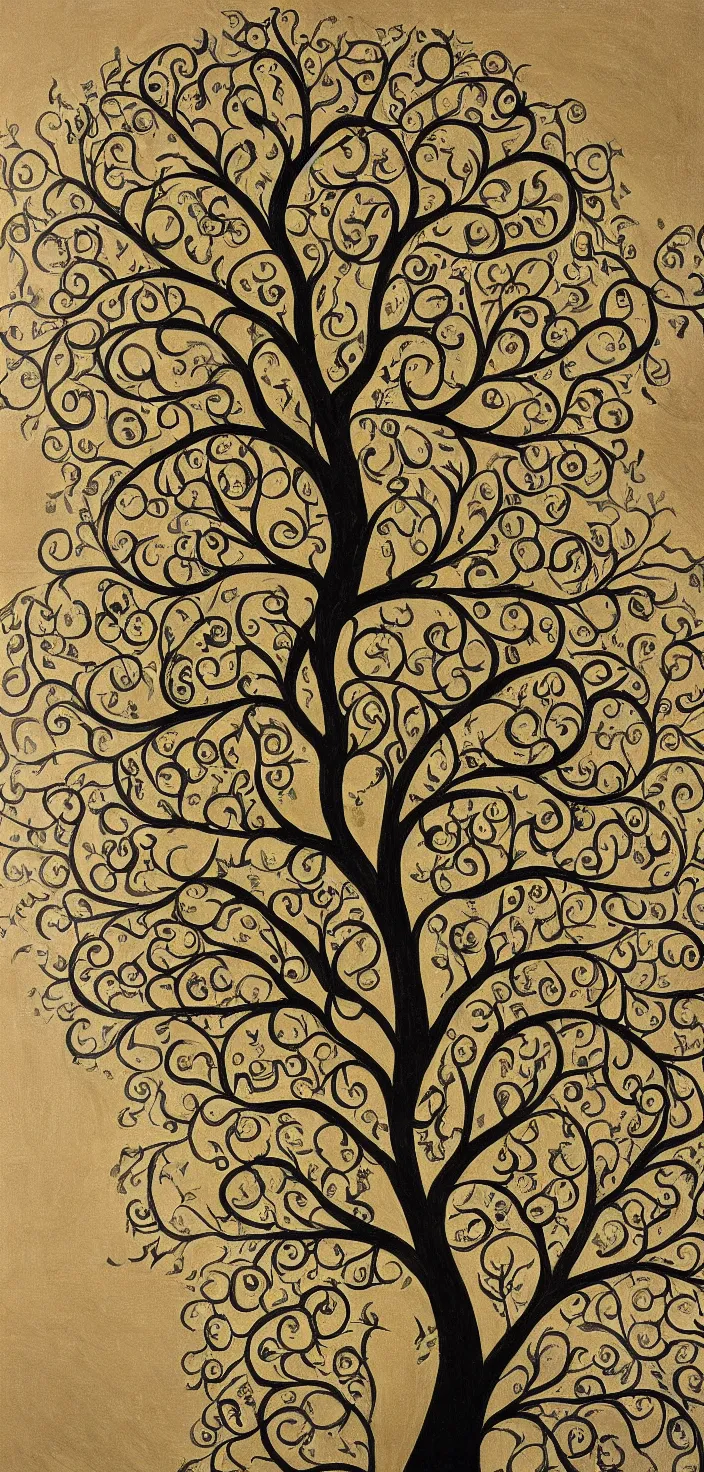 Prompt: detailed painting of the tree of life, tree full of life, realism, idealised, values as flat shapes, elegant and refined, epic tree, representative realism