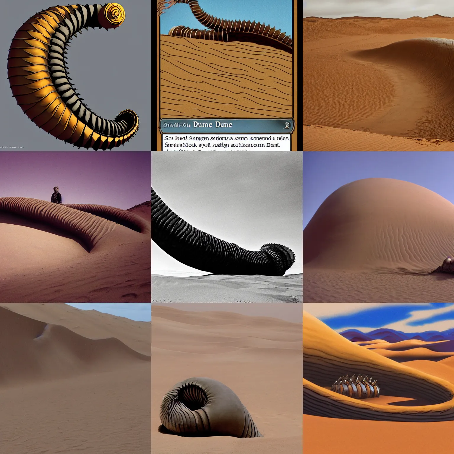 Prompt: dune sandworm