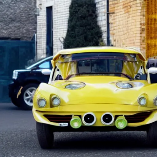 Image similar to a car inspired by a lemon