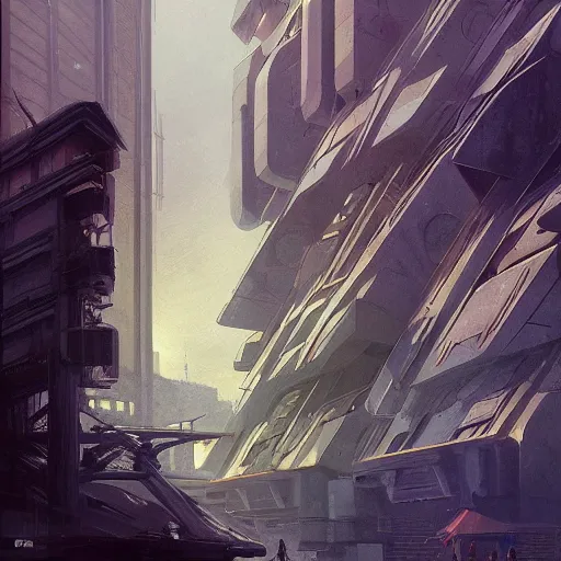 Prompt: brutalist cityscape, highly detailed, digital painting, artstation, concept art, smooth, sharp focus, illustration, art by artgerm and greg rutkowski and alphonse mucha