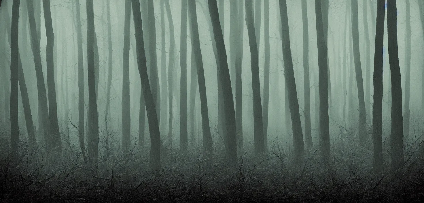 Prompt: dark forest by caesar ray