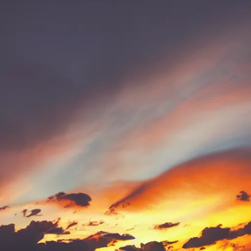 Image similar to photo of sunset clouds look like shape of virgin mary