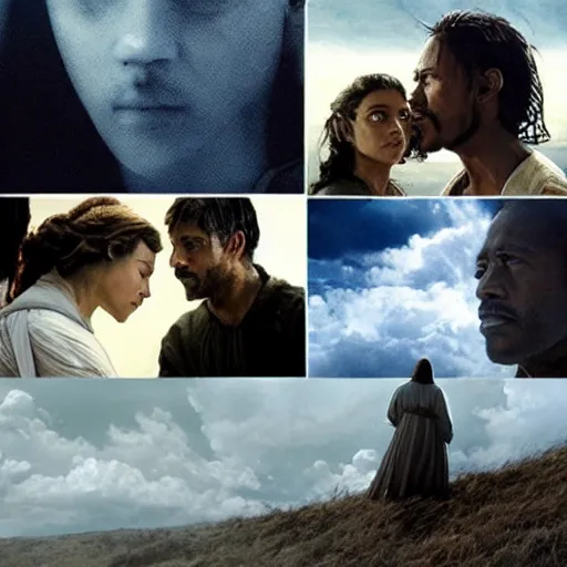 Prompt: Kingdom of God, clouds, Heaven, award winning, very detailed, cinematic atmospheric, masterpiece