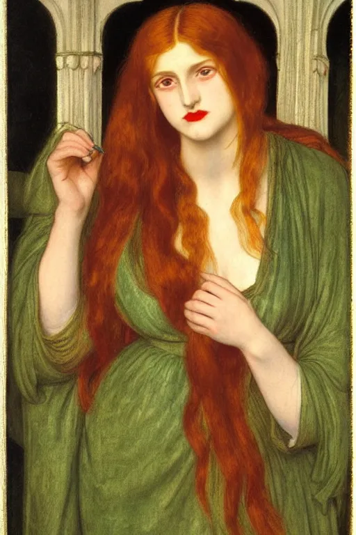 Image similar to poor girl, painting by rossetti detailed art,