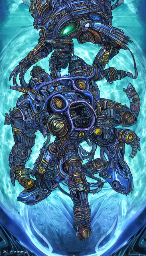 Image similar to psytrance artwork, from starcraft