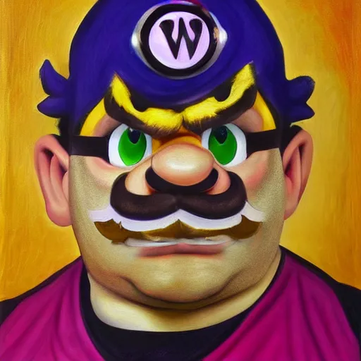 wario from the mario series oil painted self - | Stable Diffusion | OpenArt