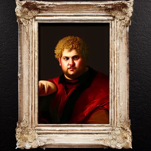 Image similar to A 17th century Baroque Painting of Emperor Nero, portrait of Emperor Nero, grainy, realistic, very realistic, hyperrealistic, highly detailed, very detailed, extremely detailed, very neat, very epic, very cool, detailed, trending on artstation