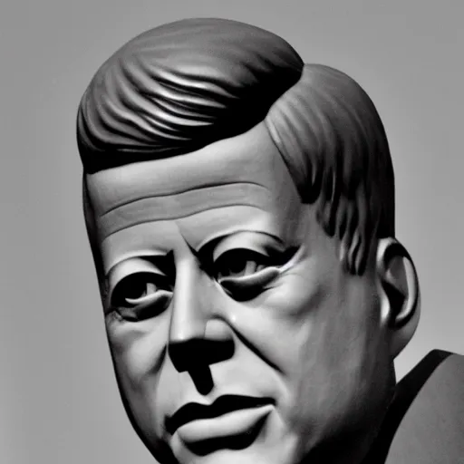 Prompt: jfk close up of face, accurate features