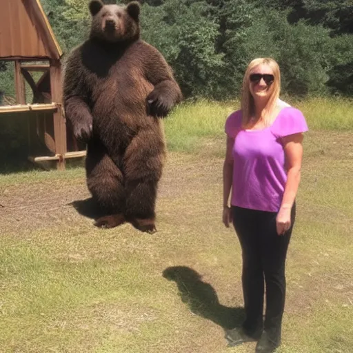 Image similar to real photo of marsha and the bear