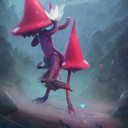 Image similar to Pokémon Vileplume, Greg rutkowski, Trending artstation, cinematográfica, digital Art