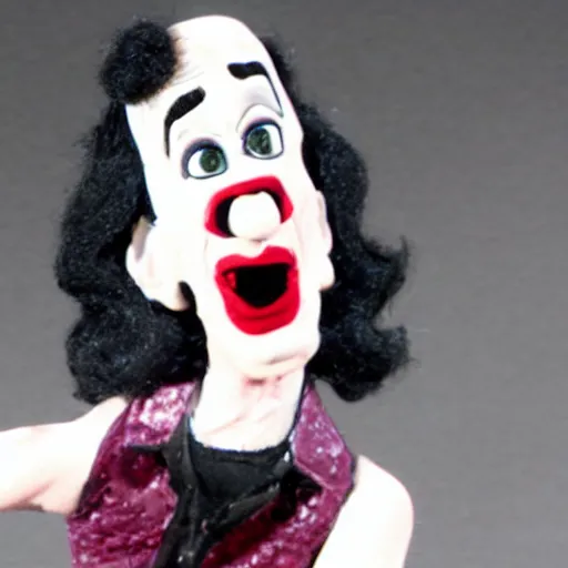 Image similar to frank - n - furter claymation