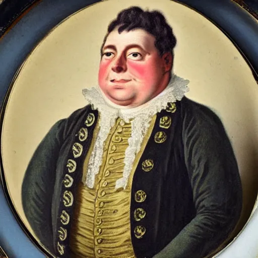 Prompt: A realistic 18th century portrait of Peter Griffin