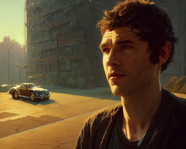 Prompt: highly detailed portrait of tim buckley, in gta v, stephen bliss, unreal engine, fantasy art by greg rutkowski, loish, rhads, ferdinand knab, makoto shinkai and lois van baarle, ilya kuvshinov, rossdraws, tom bagshaw, global illumination, radiant light, detailed and intricate environment