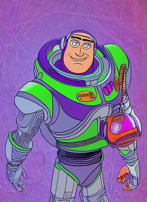 Prompt: portrait of buzz lightyear, an ultrafine detailed illustration by james jean, intricate linework, bright colors, final fantasy, behance contest winner, vanitas, angular, altermodern, unreal engine 5 highly rendered, global illumination, radiant light, detailed and intricate environment