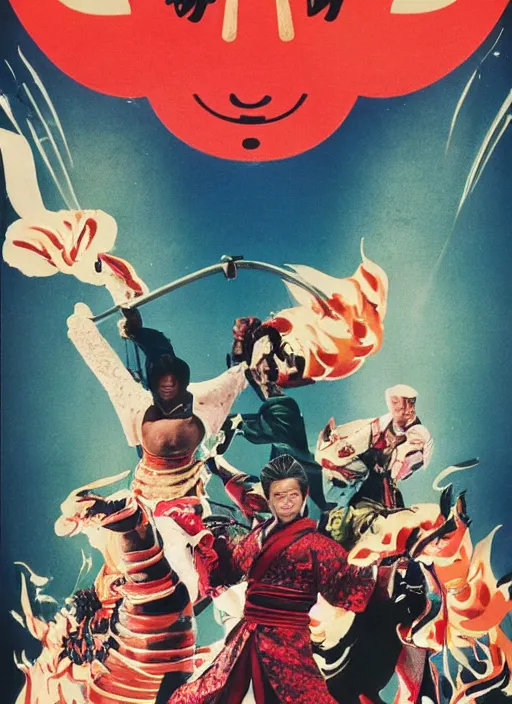 Prompt: poster for a film fantasy japanese called genshin impact, 8 k, hd, photo by slim aarons