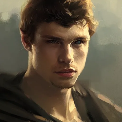 Image similar to portrait of a man by Greg Rutkowski, Ben Skywalker from the Star Wars Expanded Universe, highly detailed portrait, digital painting, artstation, concept art, smooth, sharp foccus ilustration, Artstation HQ