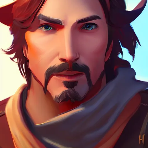 Prompt: a portrait of mccree from overwatch, closeup, art by lois van baarle and loish and ross tran and rossdraws and sam yang and samdoesarts and artgerm and saruei and disney, digital art, highly detailed, intricate, sharp focus, trending on artstation hq, deviantart, unreal engine 5, 4 k uhd image