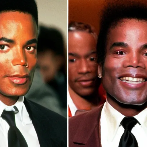 Prompt: michael jackson is telling oj simpson he needs to take more vitamin d