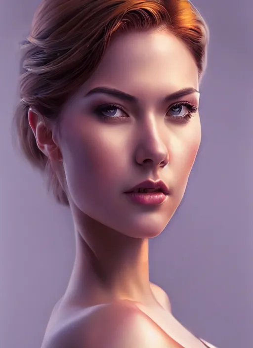 Image similar to full body photo of a gorgeous young woman in the style of stefan kostic, realistic, sharp focus, 8k high definition, insanely detailed, intricate, elegant, art by stanley lau and artgerm, dramatic lighting