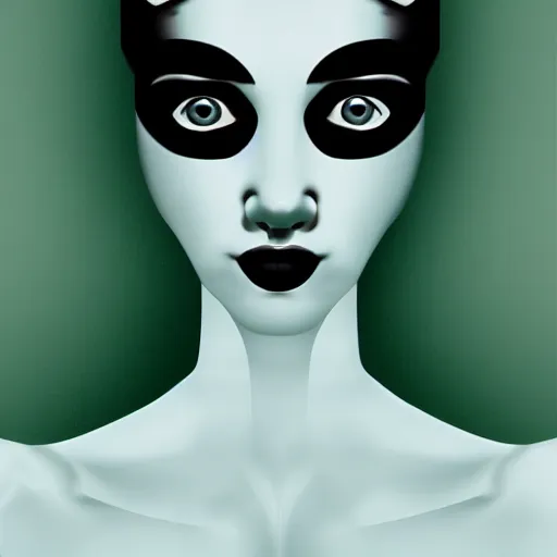 Image similar to half human half milk, digital art,