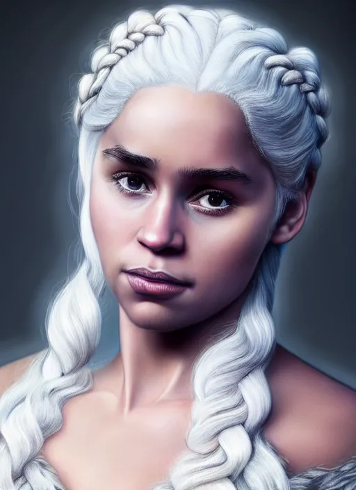 Image similar to photo of a gorgeous young lebron james, lebrone james as daenerys targaryen in the style of stefan kostic, realistic, professionally, professionally color graded, half body shot, sharp focus, 8 k high definition, insanely detailed, intricate, elegant, art by stanley lau and artgerm