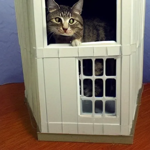 Prompt: cat tardis