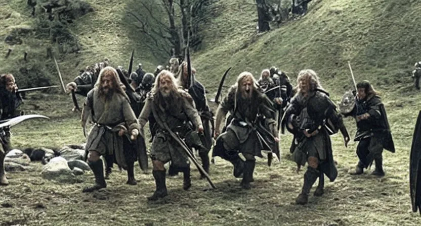 Image similar to screenshot from the fellowship of the ring when swat team raided a hobbit hole