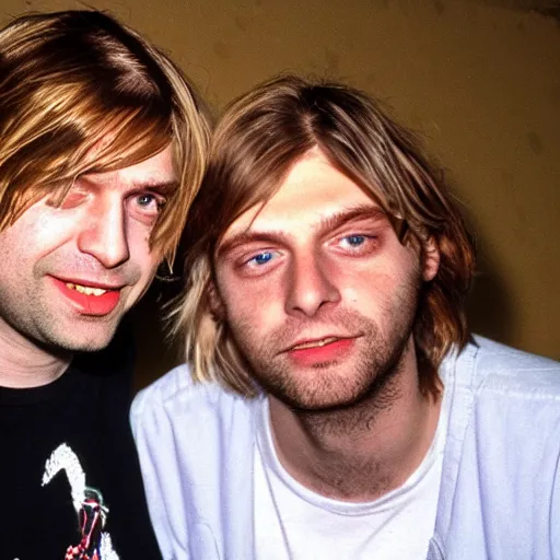 Prompt: Kurt Cobain Meeting Mac Demarco