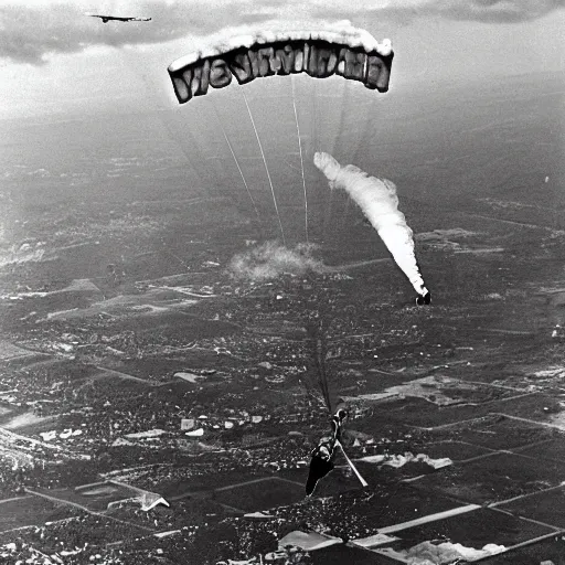 Image similar to hitler as a skydiver