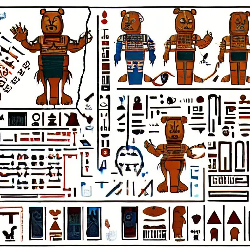 Image similar to Freddy Fazbear Hieroglyphs