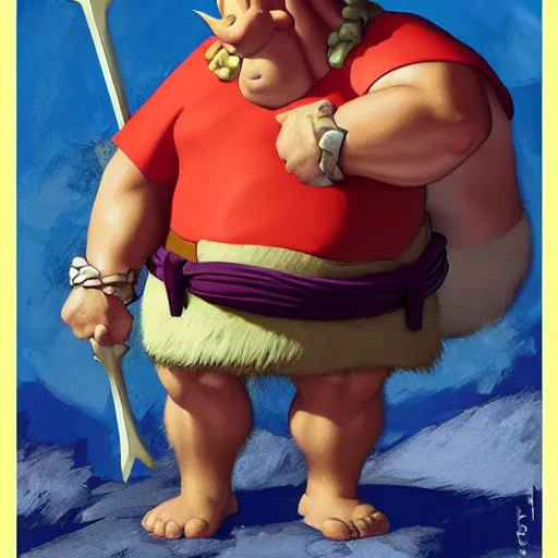 Prompt: Obelix by Brom