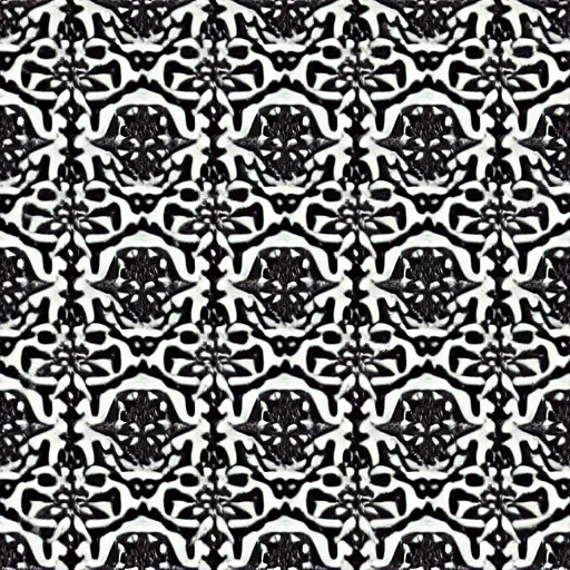 Prompt: tiled texture of perfectly symmetric hexagons, black and white, symmetric