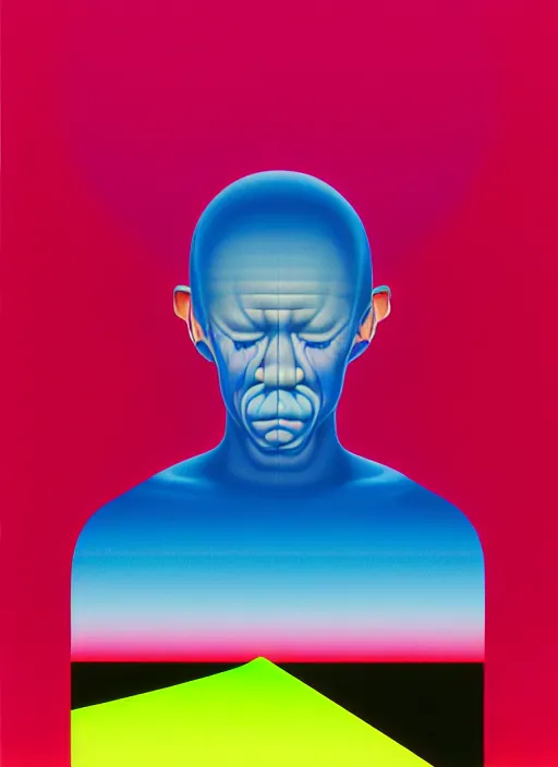 Image similar to insight a men by shusei nagaoka, kaws, david rudnick, airbrush on canvas, pastell colours, cell shaded!!!, 8 k