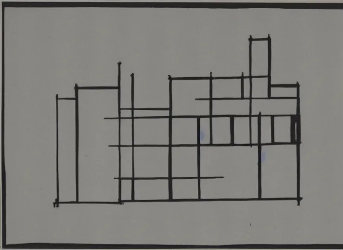 Image similar to Architectural etching by Ben Nicholson