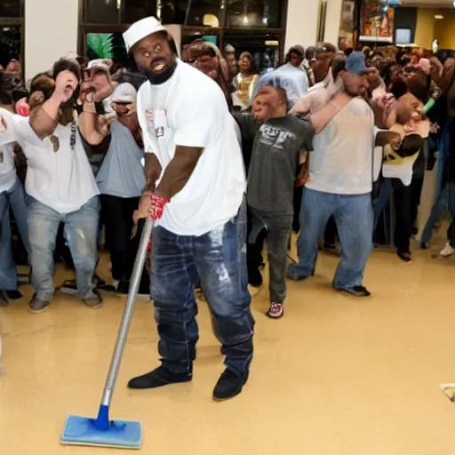 Image similar to 5 0 cent cleaning floor mobbing