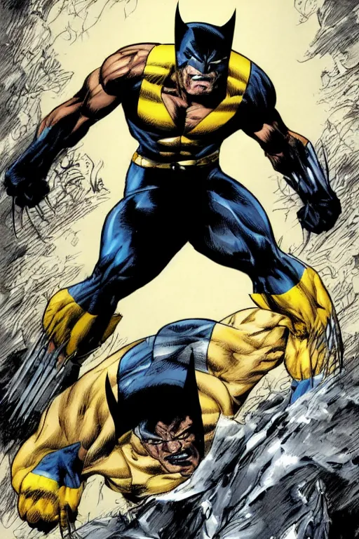 Prompt: Wolverine from the X-Men by Tatsuyuki Tanaka