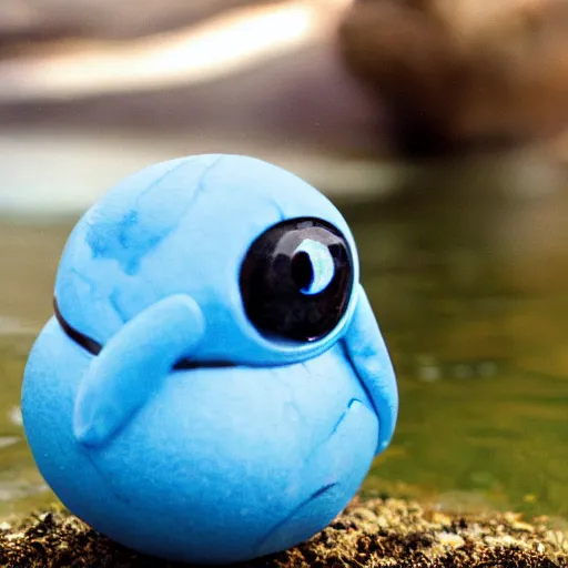 Image similar to national geographic professional photo of poliwag in the wild, award winning