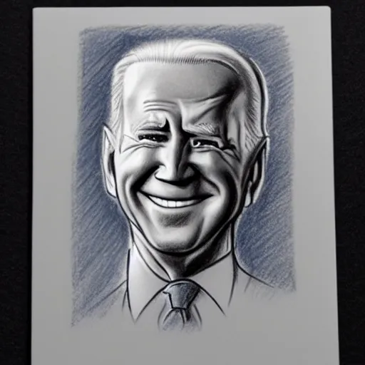 Prompt: milt kahl pencil sketch of joe biden