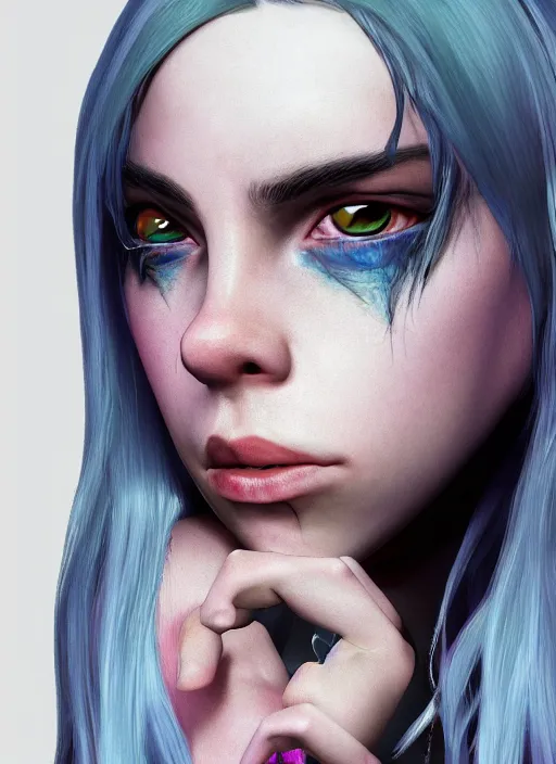 Image similar to Billie Eilish as a video game character, unreal engine render, 4k !dream Madison Beer as a video game character, digital art, unreal engine, unreal engine render, blender render, render, 4k, coherent