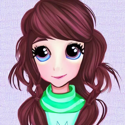 Image similar to A cute girl! Cute, cute, cute! Digital Art