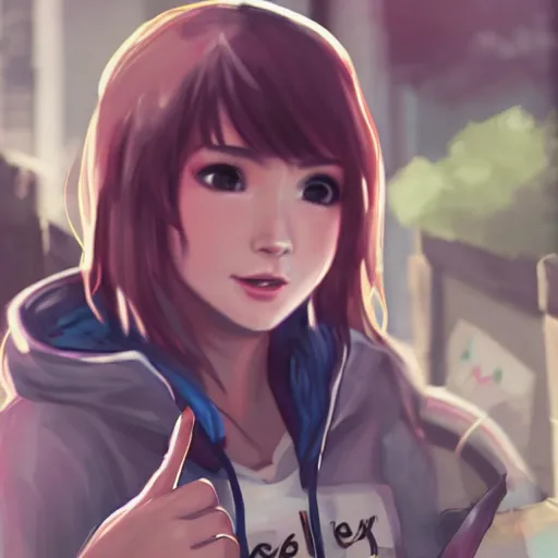Image similar to Max Caulfield as a League of Legends champion
