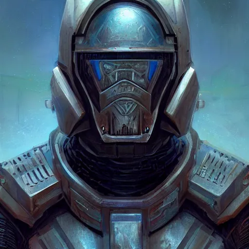 Image similar to the void knight as a realistic scifi cyberpunk knight, closeup portrait art by donato giancola and greg rutkowski, vintage retro scifi, realistic face, digital art, trending on artstation, symmetry!!!