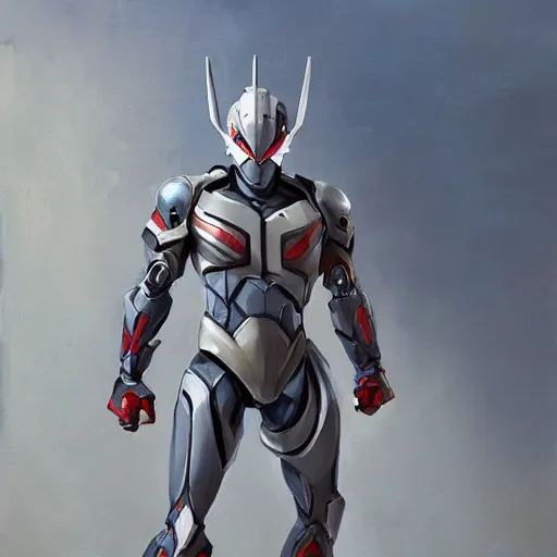 Image similar to greg manchess portrait painting of armored spiderman ultraman grey fox from metal gear cyborg japanese - american hybrid as overwatch character, medium shot, asymmetrical, profile picture, organic painting, sunny day, matte painting, bold shapes, hard edges, street art, trending on artstation, by huang guangjian and ail elvgren and sachin teng